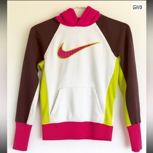 Nike Hoodie XS Pink yellow white